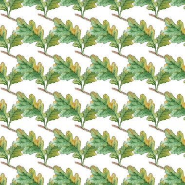 Meşe yapraklı pürüzsüz desen