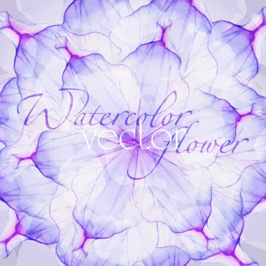 Suluboya çiçek yuvarlak desenli.