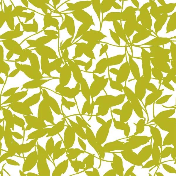 Бесшовная цветочная болтовня с листьями — стоковый вектор