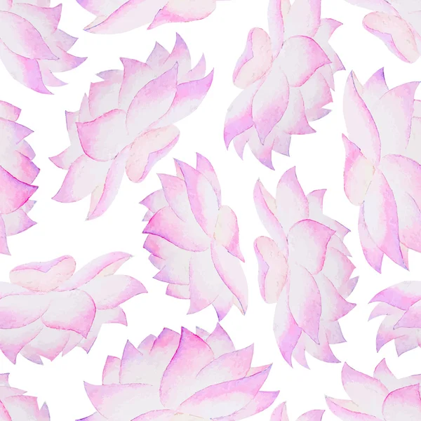Motif floral sans couture avec lotus — Image vectorielle