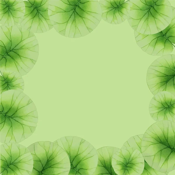 Λουλουδάτο μοτίβο με lotus φύλλα — Διανυσματικό Αρχείο
