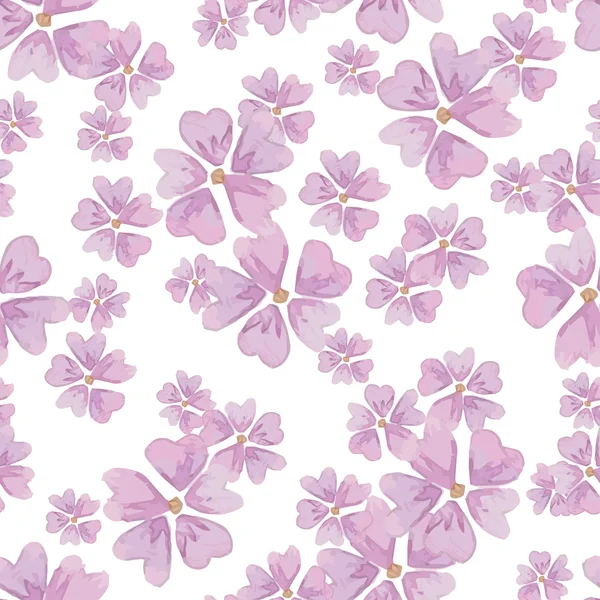 Patrón con flores de acuarela — Archivo Imágenes Vectoriales