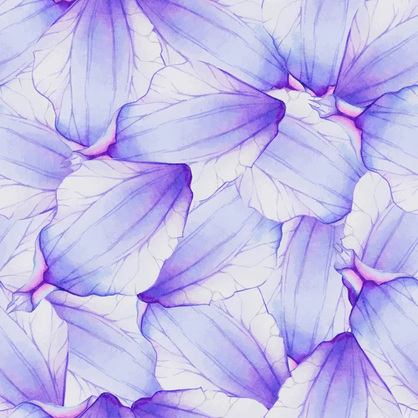 Wzór z fioletowy kwiat płatki — Wektor stockowy