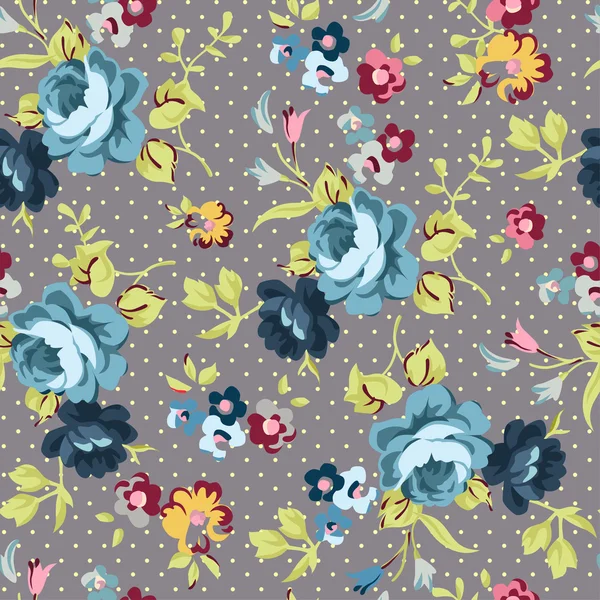 Beau motif floral sans couture. — Image vectorielle