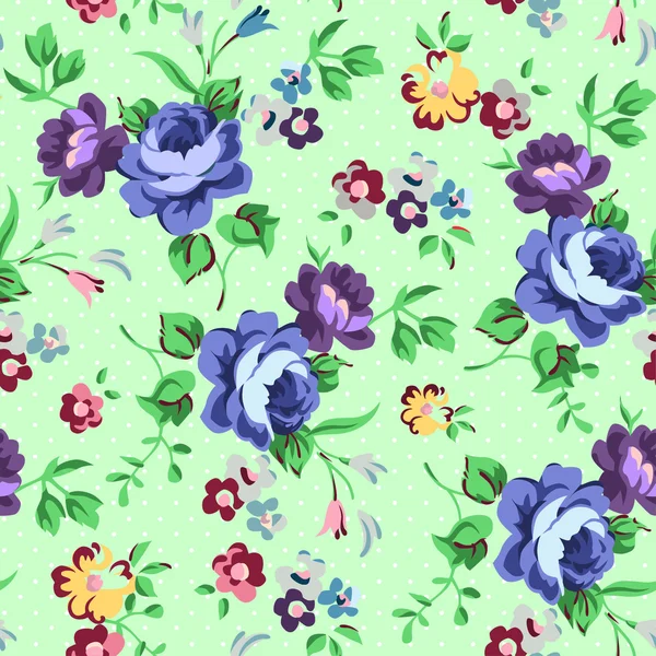 Hermoso patrón floral sin costura. — Vector de stock