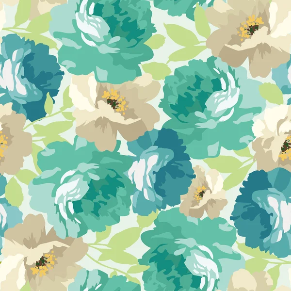 Beautiful floral seamless pattern — Stock Illustration Beautiful floral seamless pattern Stock Vector