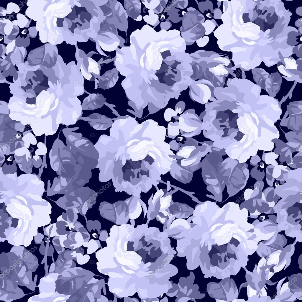 Seamless floral patter with roses