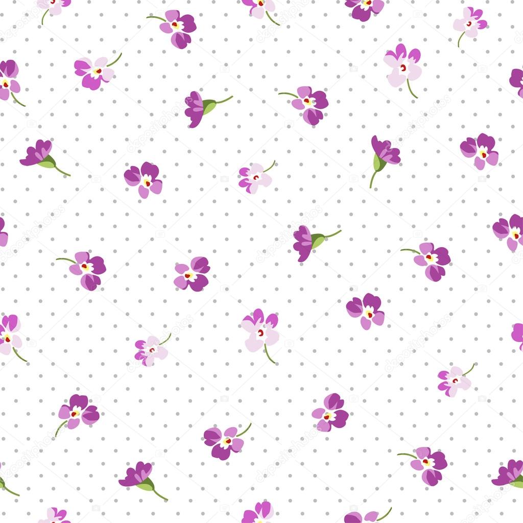 Seamless floral pattern with flowers