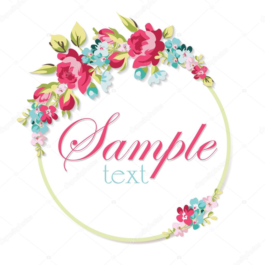 Beautiful floral Greeting card