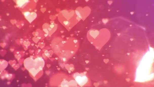 Valentinstag abstrakter Hintergrund, lösbar. — Stockvideo