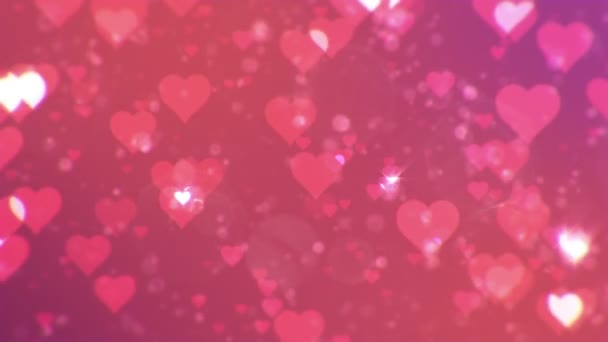 Fond abstrait de la Saint-Valentin, boucle .