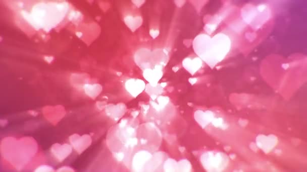 Fond abstrait de la Saint-Valentin, boucle .