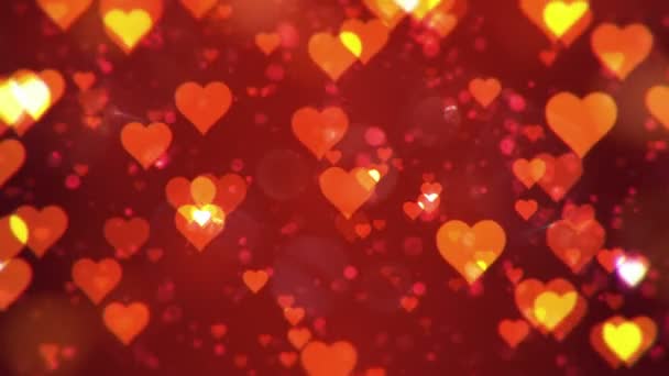 Valentine's day abstract background,loopable. — Stock Video