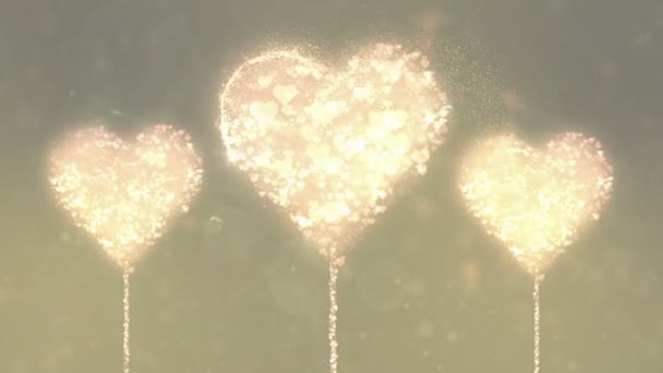 День святого Валентина абстрактный фон, петля . — стоковое видео