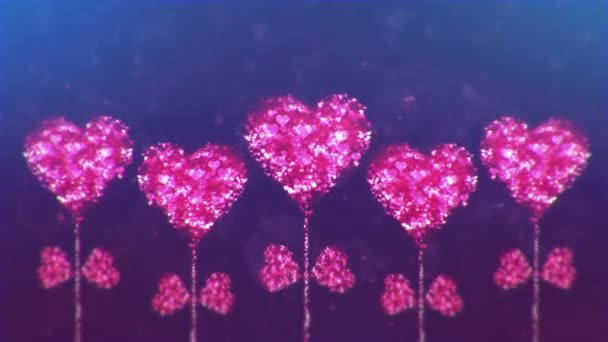 Valentine's day abstract background,loopable. — Stock Video