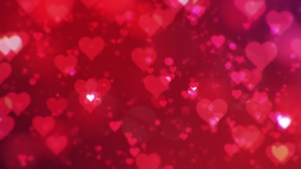 Día de San Valentín fondo abstracto, loopable . — Vídeos de Stock