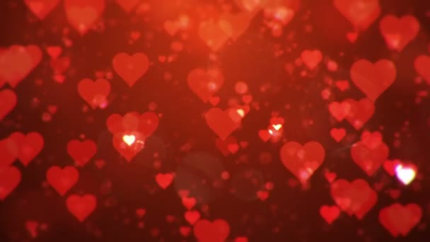 Día de San Valentín fondo abstracto, loopable . — Vídeos de Stock
