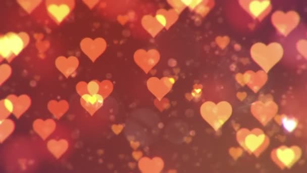 День святого Валентина абстрактный фон, петля . — стоковое видео