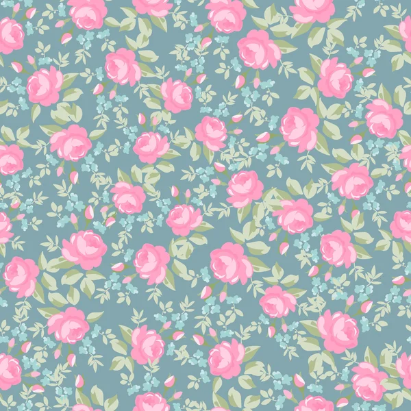 Naadloze bloemmotief met pastel English Roses — Stockvector