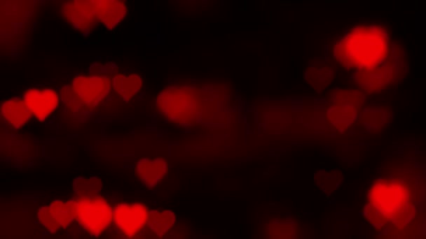 Flickering coeurs sur fond sombre 