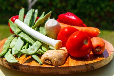 Sebze (domates, pırasa, kereviz, kök sebzeler) kümesi fo