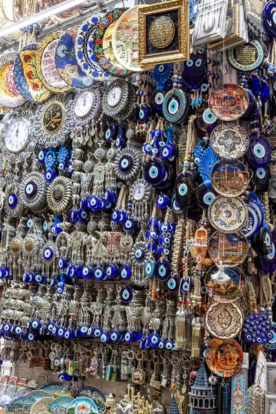 Арабська Сувенірна Крамниця Традиційними Турецькими Сувенірами — стокове фото