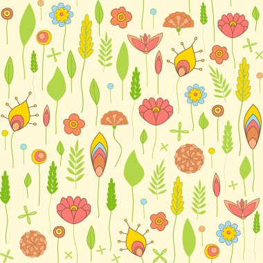 Sorunsuz çiçek desenli. Çiçekler soyut doku