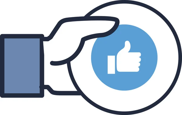 Kavram vektör-parlak, şık sosyal medya el icon(Symbol) seviyorum. Parlak bir işareti veya facebook gibi sosyal medya siteleri kullanılan simge gibi gösterilmektedir. Facebook yeni simgesi gibi