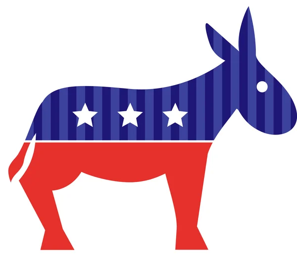 Election donkey. Vote in USA 2016 — Stock Vector