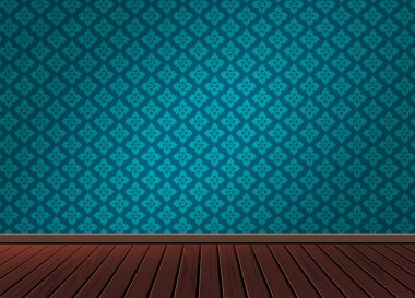 Pattern background texture with wooden floor in vintage style