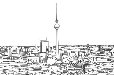 Berlin karalama çatılarda