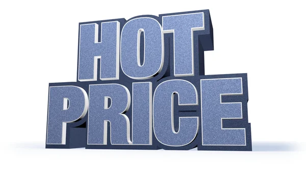 Hot Price Jeans Sales Campaign Title — Stock Photo, Image