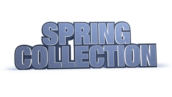 Spring Collection Jeans Sales Campaign Title — Stock Photo, Image