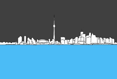 Vancouver şehir merkezindeki Panorama anahat kroki