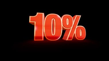 Yüzde 10 satış görüntüleri siyah