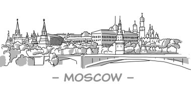 Moskova el çizilmiş kroki