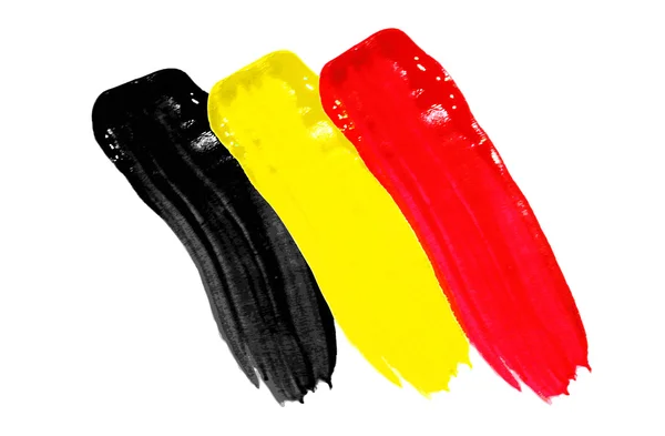 Skizzierte Flagge Belgiens — Stockvektor