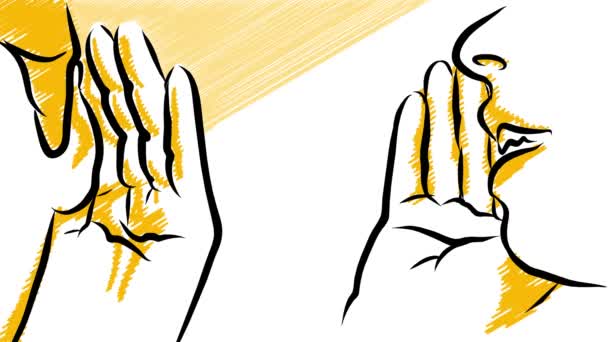 Potins de la main et de l'oreille aiguisés . 