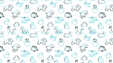 Animatic sorunsuz çocuklar duvar sanatı Doodles