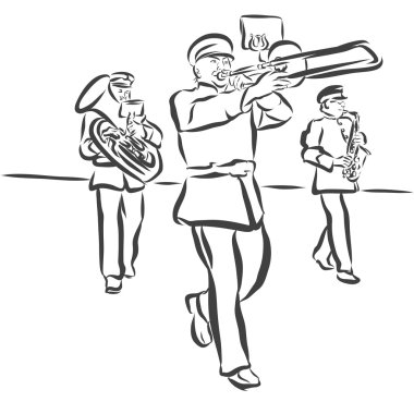 Marching Band performes halk müziği