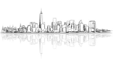 Refection ile New York City anahat kroki