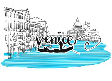 Venedik Grand View tebrik kartı tasarımı