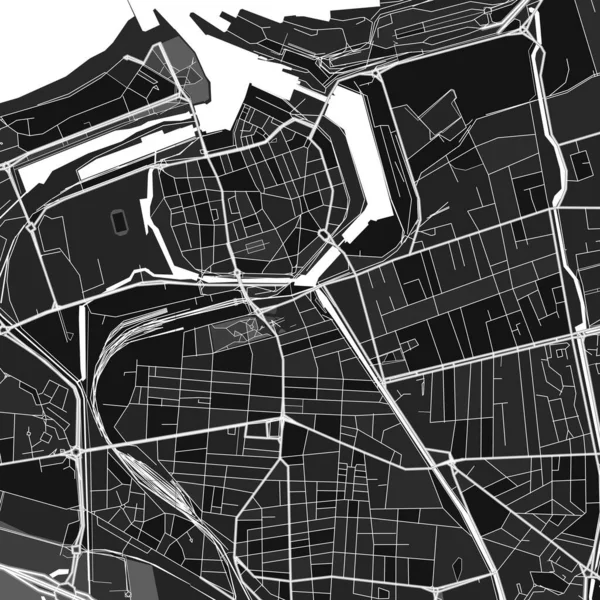 Ciemna Mapa Sztuki Wektorowej Calais Pas Calais Francja Drobnymi Szarościami — Wektor stockowy