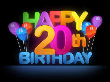 Mutlu 20th başlık karanlık