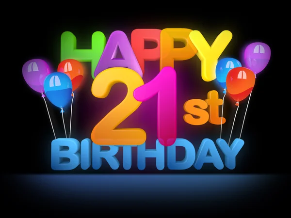 Happy 21.doğum başlık, karanlık