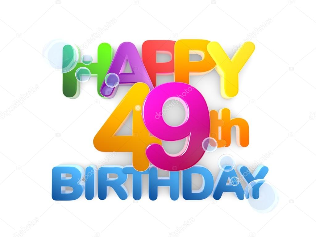 Happy 49th Title, Birthday light