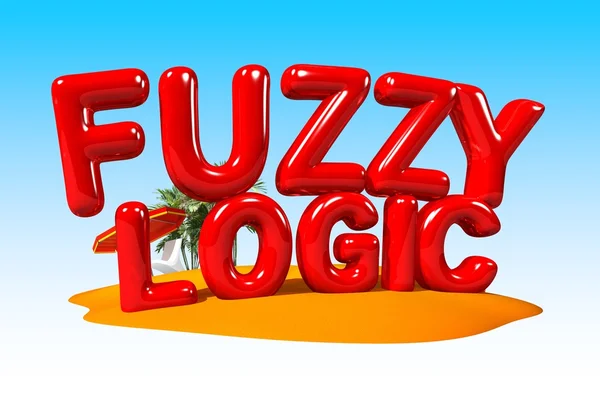 Logica fuzzy Parola d'ordine sull'isola — Foto Stock