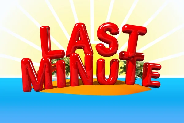 Last Minute sull'isola — Foto Stock