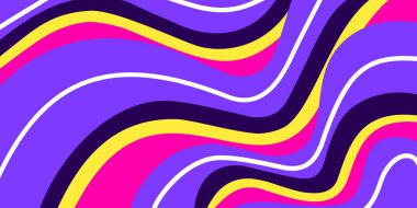 renkli dalgalı arkaplan soyut retro masaüstü duvar kağıdı çizimi arkaplan tasarımı