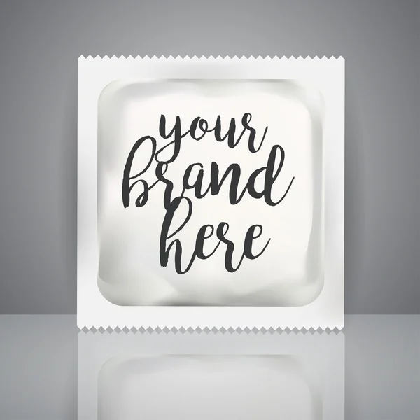 White Blank Foil Pouch Packaging For Medicine Drugs , Coffee, Salt, Sugar, Pepper, Spices, Sachet, Sweets Or Condom. Isolated Mock Up Wrapper Template for Branding. Product Package.